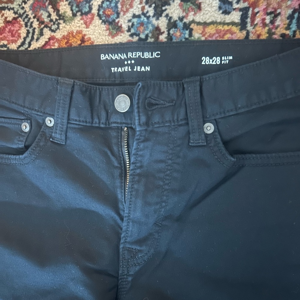 Banana Republic Midnight Black Slim Jeans